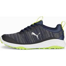 Puma 44 Golfschuhe Puma Herren Fusion PRO Golfschuh, Navy Silver-Lime Smash