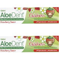 aloe dent fluoride-free childrens toothpaste strawberry