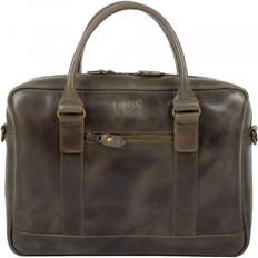 Grøn Mapper Everett Briefcase Leather - Brown
