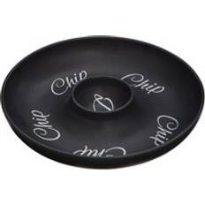 Black Serving Dishes Premier Housewares Mange Chip & - Black Serving Dish