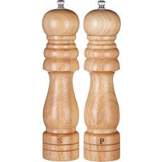 Premier Housewares Rubberwood wilko Pepper Mill, Salt Mill