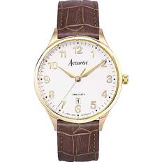 Accurist Herre Armbåndsure Accurist Classic Brown Leather 37mm