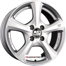 4/100 Car Rims MSW 19 Alloy Wheels Set of 4 14x6 Inch ET38 4x100 PCD 63.3mm Centre Bore