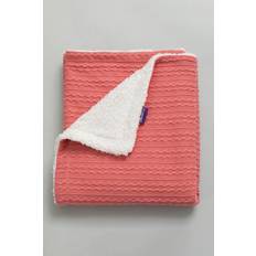 Clevamama Luxe Sherpa Blanket Pink