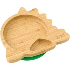 Plates & Bowls Tiny Dining Children's Bamboo Suction Dinosaur Plate Orange 0.35kg 17cm