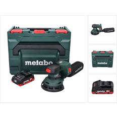 Metabo Batterie Ponceuses Orbitales aléatoires Metabo SXA 18 LTX 125 BL Ponceuse Excentrique Sans Fil 18V 125 mm Brushless + 1x Batterie 4,0 Ah + X