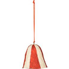 Broste Copenhagen Dekorationer Broste Copenhagen Stripe Pulp Ornament Ø6 cm Pumpkin Orange Juletræspynt