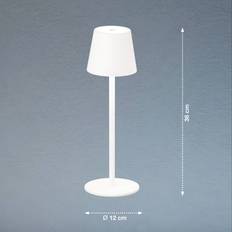 XXXlutz LED-Bordslampa Tropea Med Batteri Sandvit Bordslampa