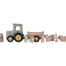 Madera Tractores Little Dutch Tractor with Trailer Little Farm