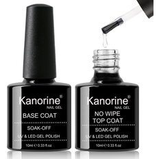 Nail Products Branded Kanorine UV LED Soak Off Gel Nail Polish Top Coat Base Coat Wipe