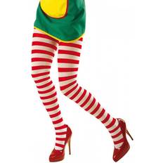 Striped Red/White 70 Den Tights