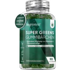 WeightWorld Vitaminer & Kosttillskott WeightWorld Super Greens Gummies Botanisk Blandning 90 st