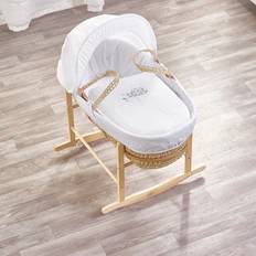 Kid's Room Kinder Valley Sleepy Little Owl Moses Basket with Natural Rocking Stand