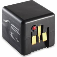 Eneroid world travel adapter with protective contact socket, 2x USB