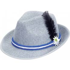 Grigio Cappelli Funny Fashion Cappello Tirolo Grigio Fiore