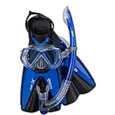 Mares Aquazone X One Pirate Set Blau,Schwarz