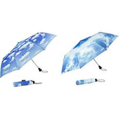 Art Print Auto Open Close Folding Umbrella