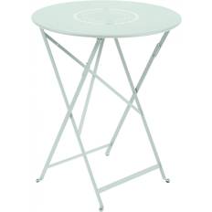 Blu Tavoli da Bistrot da Esterno Fermob Floréal Klapptisch Ø60 cm Gletscherminze/Texturiert H 74 cm / Ø 60 cm UV-beständig