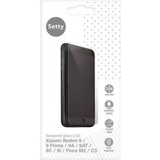 Xiaomi Redmi 9 9A 9AT 9C Skärmskydd Härdat Glas Case Friendly Genomskinlig
