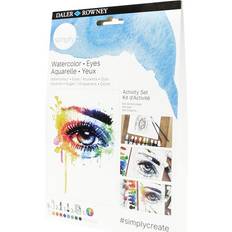 Daler Rowney Acuarelas Daler Rowney Simply Eyes Aktivitäts-Set, Aquarellfarbe, DIY, Machen Sie Ihre eigene Kunst, ideal als Geschenke für Kinder, Erwachsene, Anfänger und Hobbyisten