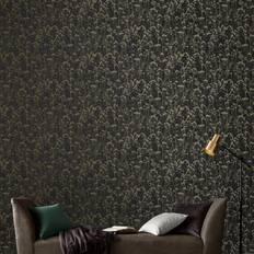 Wallpapers Graham & Brown Deep Night Wallpaper 105461 in Black Metallic