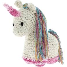 Hoooked Unicorn Nora Yarn Kit W/Eco Brabante Yarn-Off White