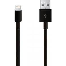 Kabler Teknikproffset Lightning Kabel iPhone iPad 1 Meter Svart 1m