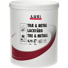 Luxi Målarfärg Luxi Lackfärg V-40 Luxi Metallfärg, Träfärg Vit 0.75L