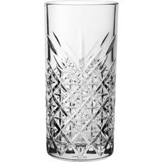 Glass Drink Glasses Pasabahce Timeless Vintage Long 37cl Drink Glass 12pcs