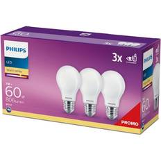 Philips LED-lampa E27 806 lm 3-pack