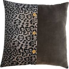 Artisan Quinn Cushion - White Leopard & Grey Velvet - Set of 2 Cojín de silla Blanco