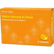 Halzin Honung & Citron Sugtablett 24 st Tablett
