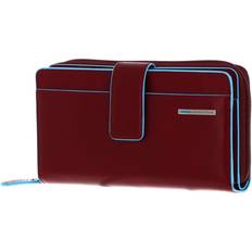 Piquadro blue large purse rfid geldbörse rosso