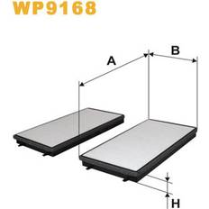 Wix WP9168 Car Cabin Air Pollen Filter Standard 2pcs
