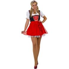 Dirndl Kort Rød