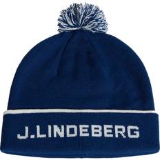 J.Lindeberg Stripe Beanie Estate Blue