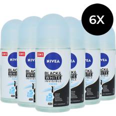 Nivea & vit osynlig färsk roll-on, 6-pack