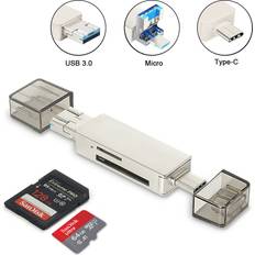 Serena Micro sd card reader adapter type c usb 2.0 & micro usb smartphones pc