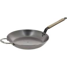 32 cm Stegepander De Buyer Stegepande Mineral B 32 cm Træhåndtag 32cm