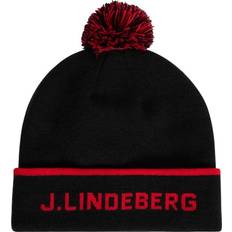 J.Lindeberg Dame Tilbehør J.Lindeberg Stripe Beanie, Black