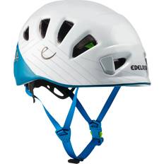 Blu Caschi da arrampicata Edelrid Shield II Climbing helmet 48-56 cm, white