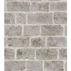 Rasch Tapet Mursten 10.5m x 53cm Grå/Beige/Brun