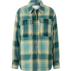 Marmot women's Ridgefield Sherpa Flannel Jacket dam Blue Agave,L