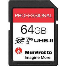 Manfrotto Pro SDXC-Speicherkarte mit 64GB, UHS-II, V90, U3