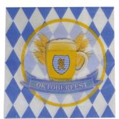 Oktoberfest Tallerkener, Glas & Bestik Funny Fashion Oktoberfest servietter