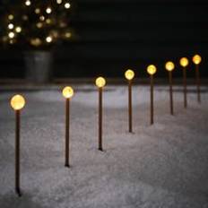 Battery Powered Ground Lighting 8 Bubble Garden Stake Ground Lighting