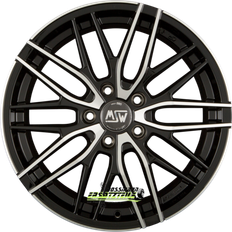 18" - 5/112 Car Rims MSW 72 gloss black full polished 8x18 et50 lk5/112