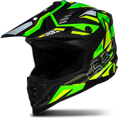 iXS 363 2.0 Crosshjälm Mattsvart-Gul Fluo-Grön Fluo