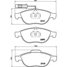 Pièces de Vélo Brembo Jeu de Plaquettes de Frein ALFA ROMEO 147 156 Berline 156 Sportwagon