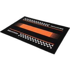 Carpets & Rugs Oxford Door Mat Pitlane Orange Black